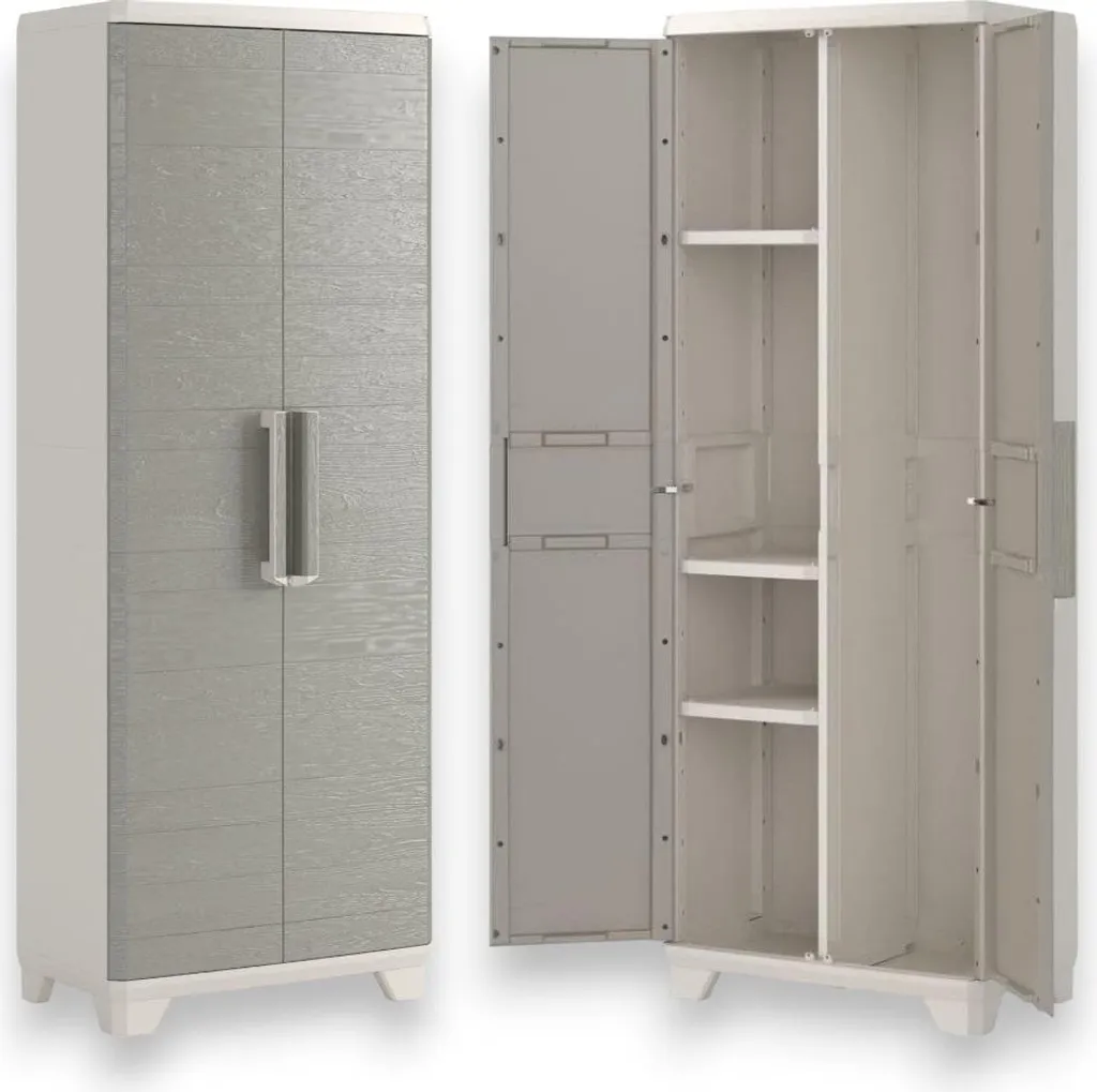 Meuble de rangement extérieur verrouillable résine effet bois Keter
