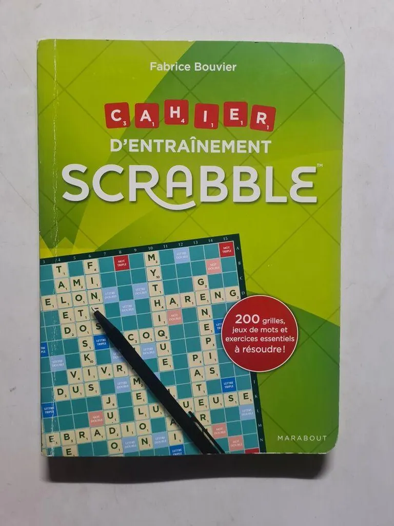 Cahier d'entraînement Scrabble Format A5 Relié avec 100 Pages Blanches