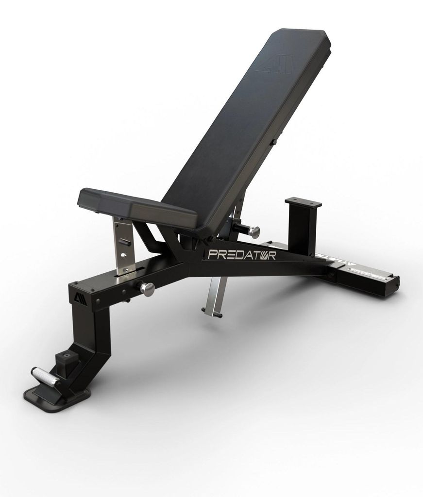 ATLETICA Predator | Sponge | modulare Hantelbank | Massiver 110×60mm Stahlrahmen, 3mm Materialstärke, 44.5 kg Eigengewicht, verstellbare Winkel u...