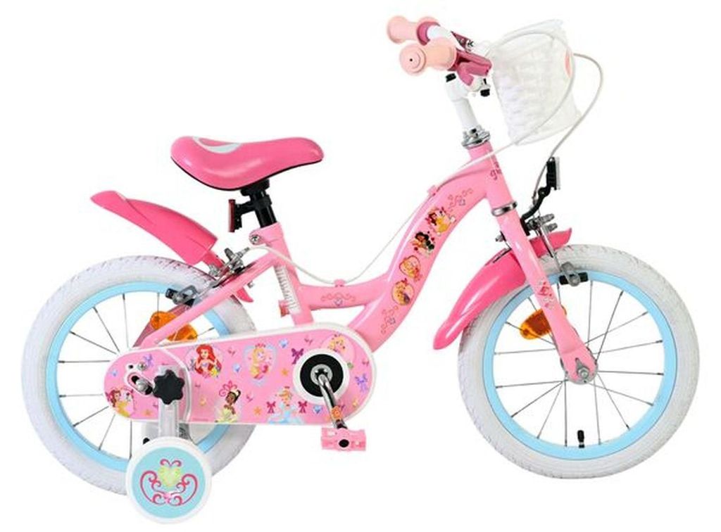 Volare Magic Royals Kinderfahrrad Mädchen 14 Zoll Rosa mit Produktbild 
