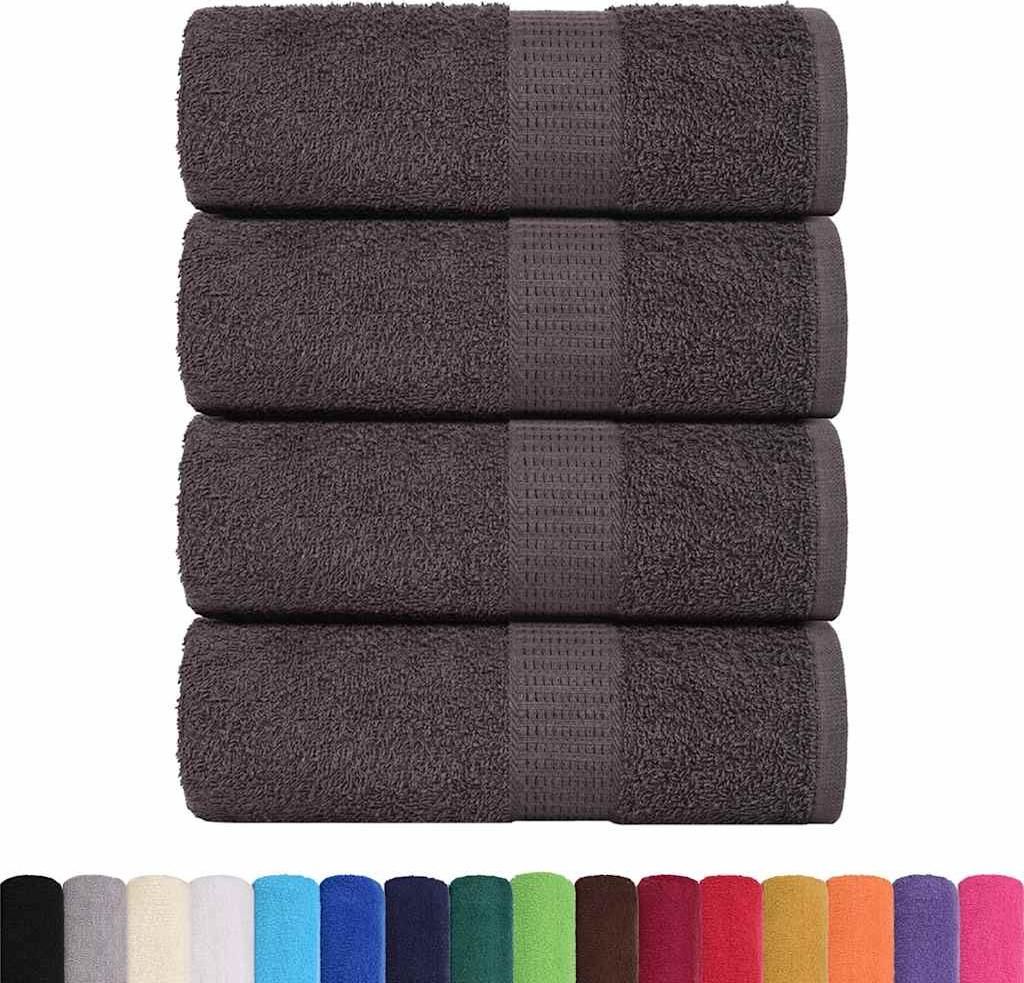 vidaXL Waschlappen FROGN 4 Stk. Anthrazit 15x21 cm 360 g/m²