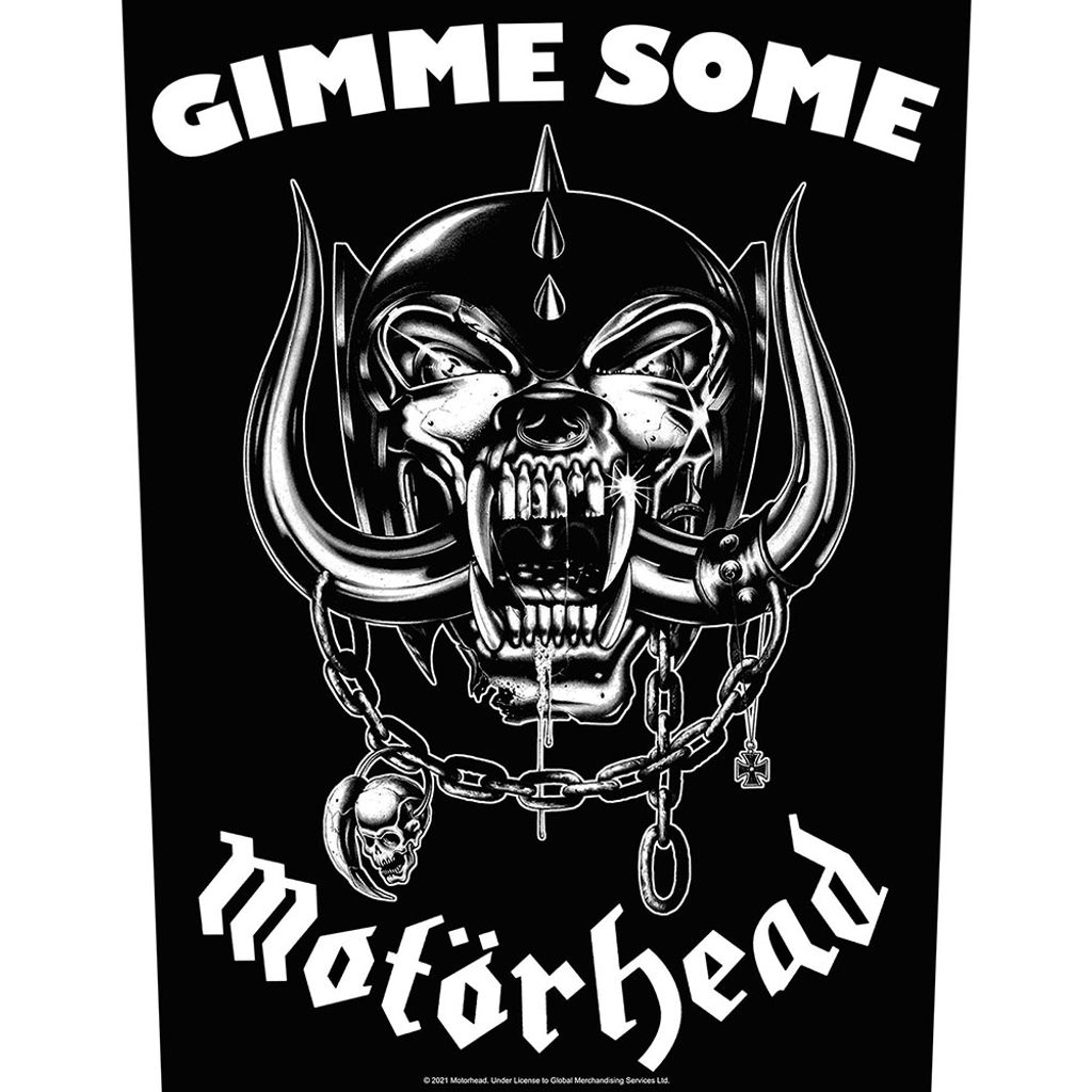 Motörhead Gimme Some Aufnäher zum Aufnähen 36 x 30 cm