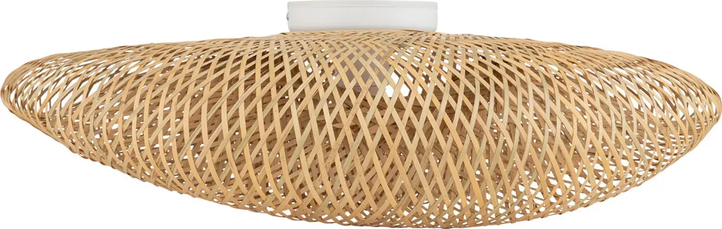Suspension Salon Grand Format 60cm en Bois et Bambou - Style Nordique
