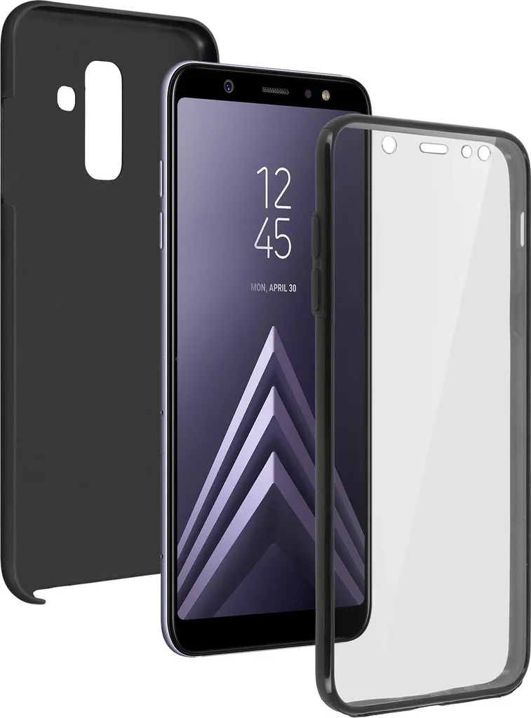 Custodia Samsung Galaxy A6 Plus Nera Avizar: Sicurezza 360 Gradi