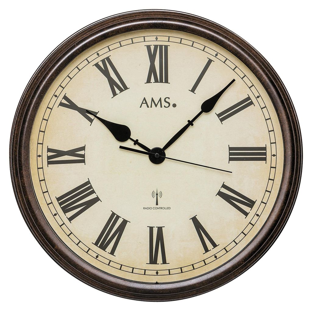 AMS Funk-Wanduhr, Funkwerk, D42x8cm, 5977 Produktbild 