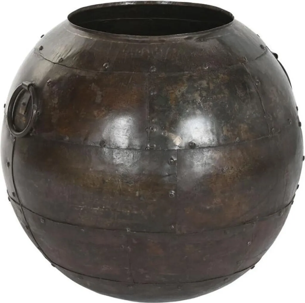 Vase de Sol Home ESPRIT Marron 50cm - Idéal pour Grandes Plantes et Loft