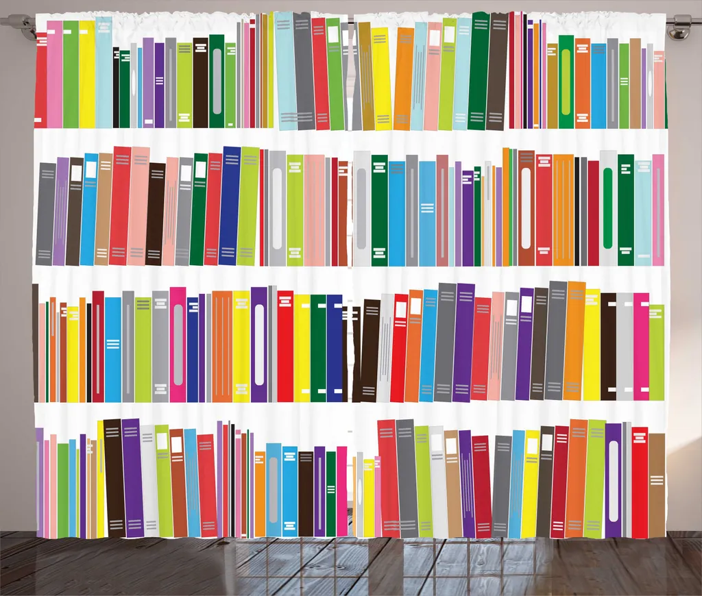 Tenda Decorativa Libreria Moderna 280x245 cm | ABAKUHAUS Multicolore