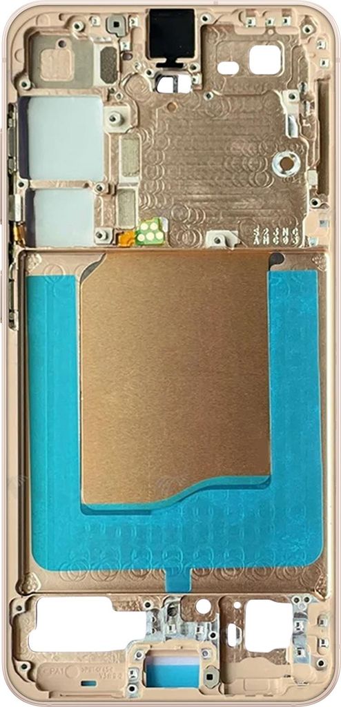 Clappio, Mittelrahmen Reparaturteil (Zwischenrahmen) für Galaxy S25, Champagnerrosa