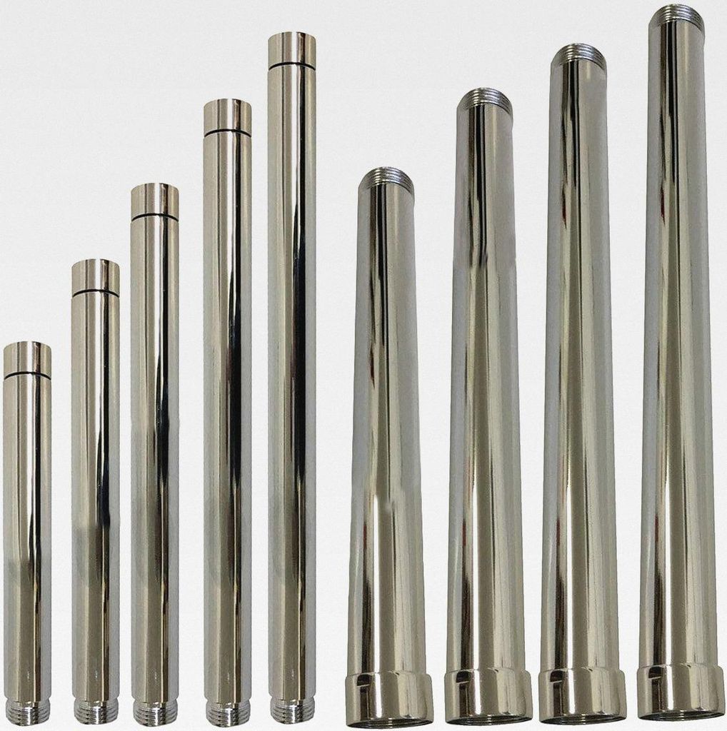 Duscharmverlängerung Verlängerungsrohr Verlängerungsarm Hahnverlängerung Messing verchromt 1/2" oder 3/4" (Rohrverlängerung 30cm 3/4)