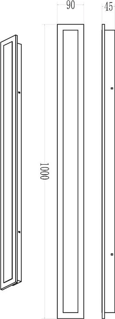 Applique murale extérieure 100cm pour terrasse et balcon LED 25W 3CCT