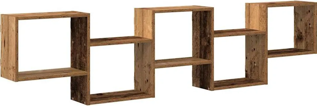 Scaffale 5 Cubi Legno di Recupero | Mobiletto per Tutta la Famiglia