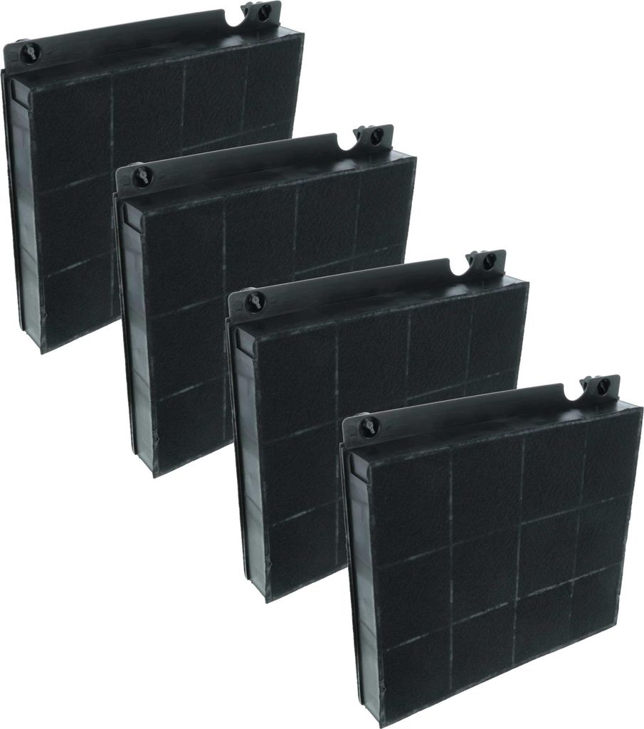 vhbw 4x Aktivkohlefilter kompatibel mit AEG 942122859, 942122207, 942122941, 942150261, 942122995, 94215051701, 94215051700 Dunstabzugshaube