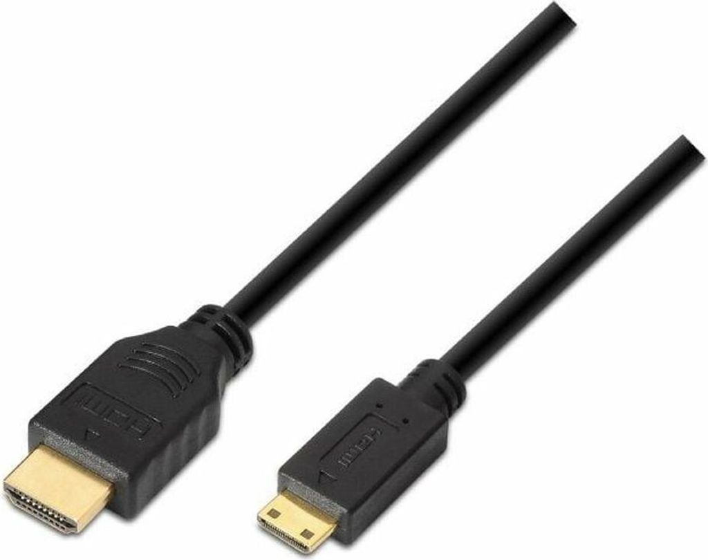 Aisens - hdmi zu mini hdmi high speed / hec kabel, a/m-c/m, schwarz, 3,0m