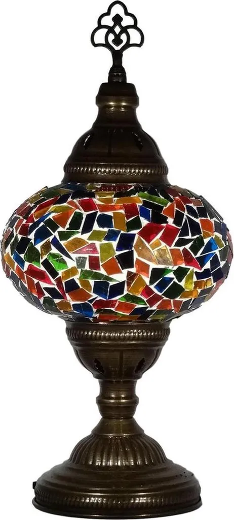 Lampe de Chevet Orientale Mosaïque pour Ambiance Zen et Lumière Chaude