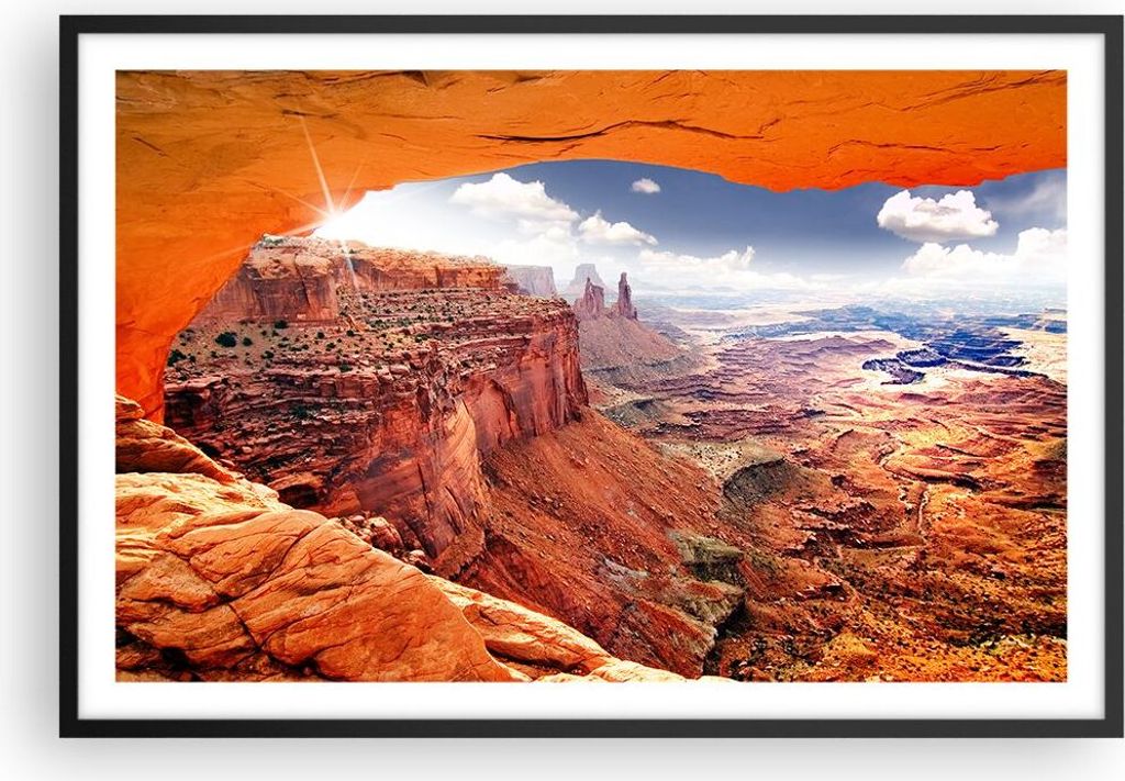 Gerahmtes Poster - Schwarzer Rahmen - Amerika arizona Produktbild 