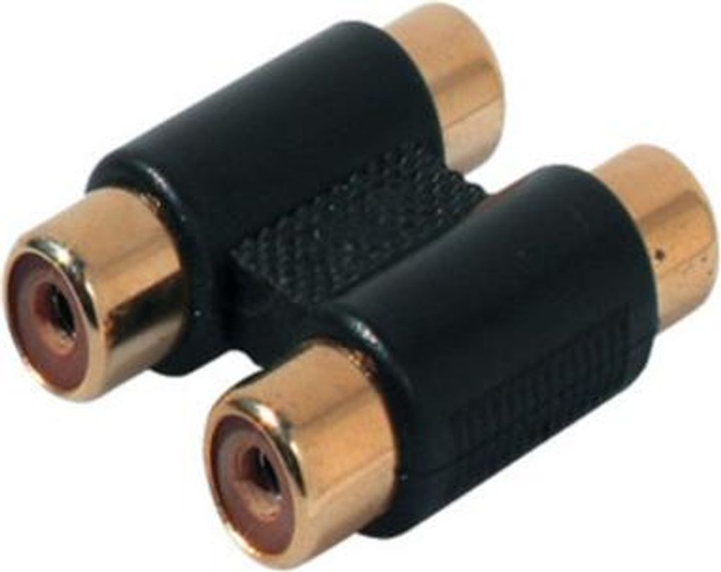 2 Cinchbuchsen / 2 Cinchbuchsen, vergoldet