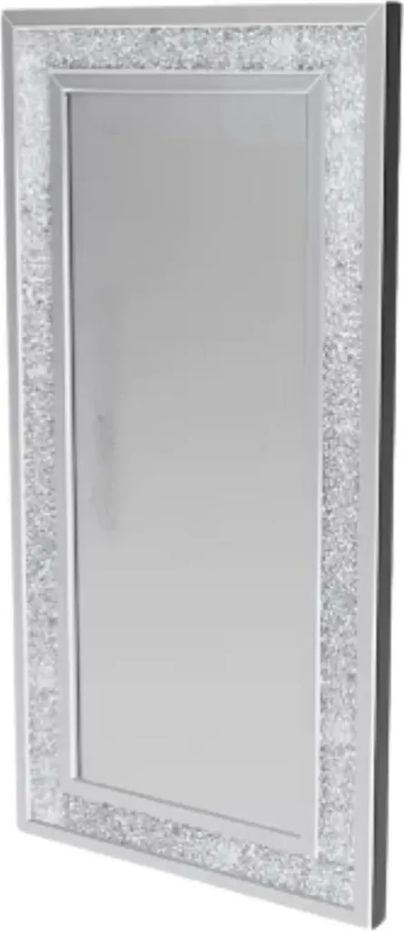 Miroir mural diamant XL 120x60 cm moderne pour salon et chambre