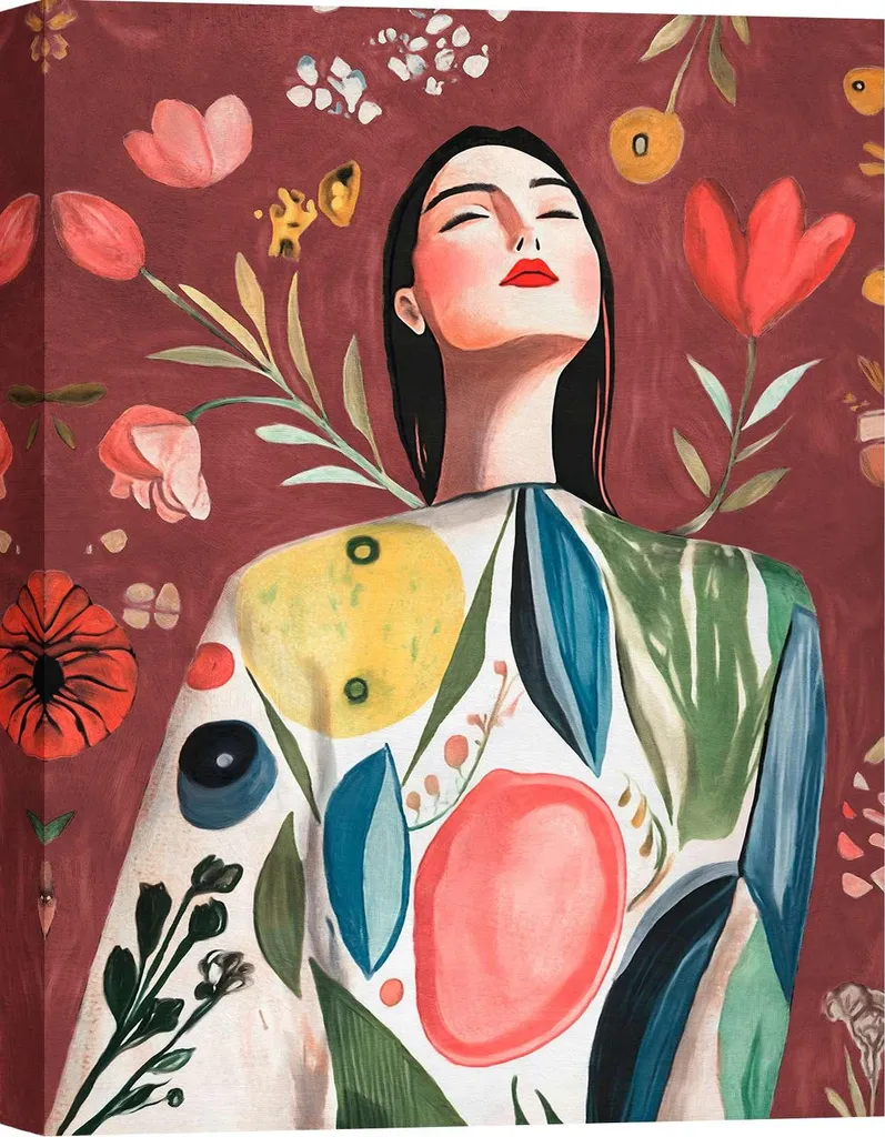Quadro su tela, ragazza moderna – Hernan Navarro – Spiritual Nature I – 60 x 40 cm