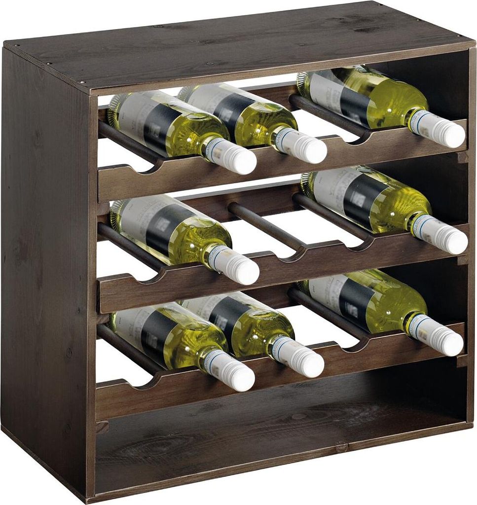 KESPER Portabottiglie, 50 x 50 x 25 cm, tinto scuro KESPER Immagine del prodotto 