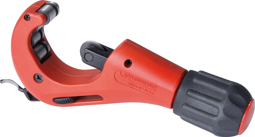 ROTHENBERGER Industrial Tube Cutter 42 | Teleskop-Rohrabschneider Ø 3–42 mm | inkl. Ersatzschneidrad | Rohrschneider fuer Kupfer, Messing, Alu