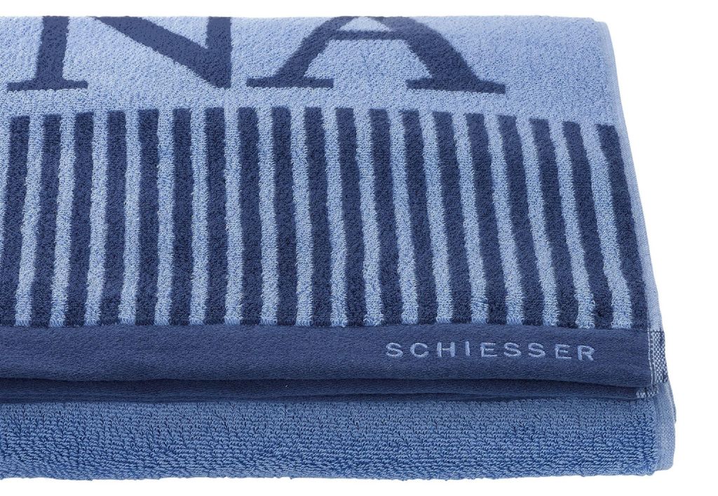Schiesser Saunatuch Rom 75 x 200 cm, hellblau Produktbild 