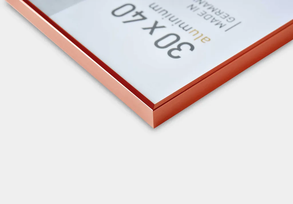 Cornice Alluminio 30x40 Pixel Rosso Tornado | Montaggio Rapido Nielsen - 4