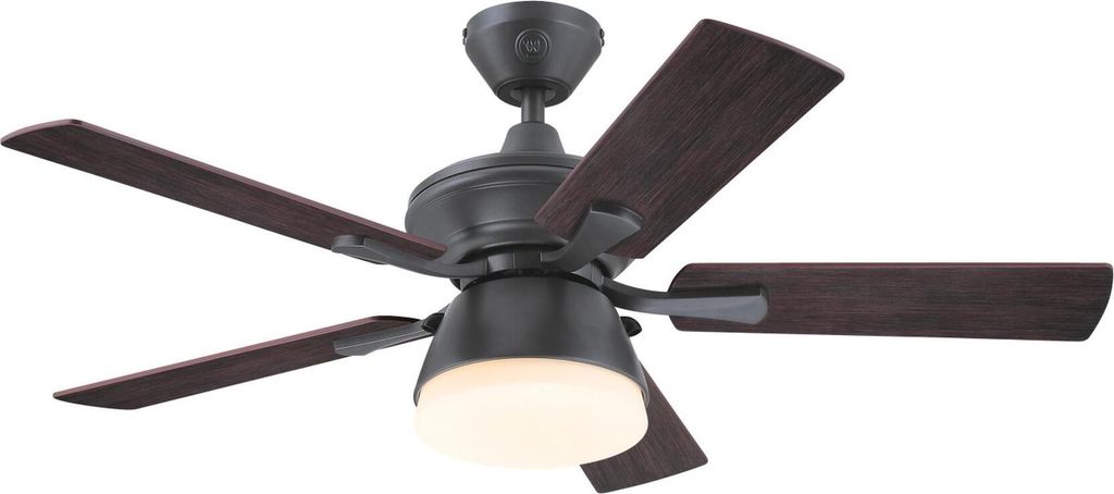 Outdoor Deckenventilator mit Beleuchtung und Zugketten Produktbild 