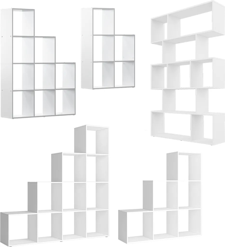 Meuble rangement cube blanc pour optimiser petits espaces Aramis - 8
