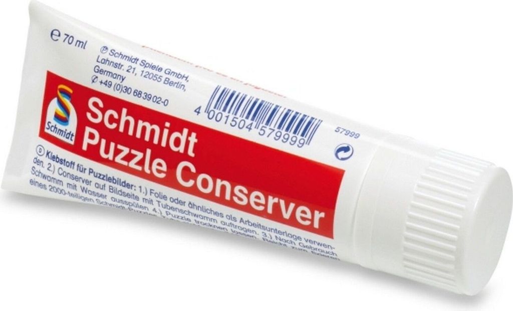 Schmidt Spiele 57999, Puzzle-Kleber, Rot, Weiß Produktbild 
