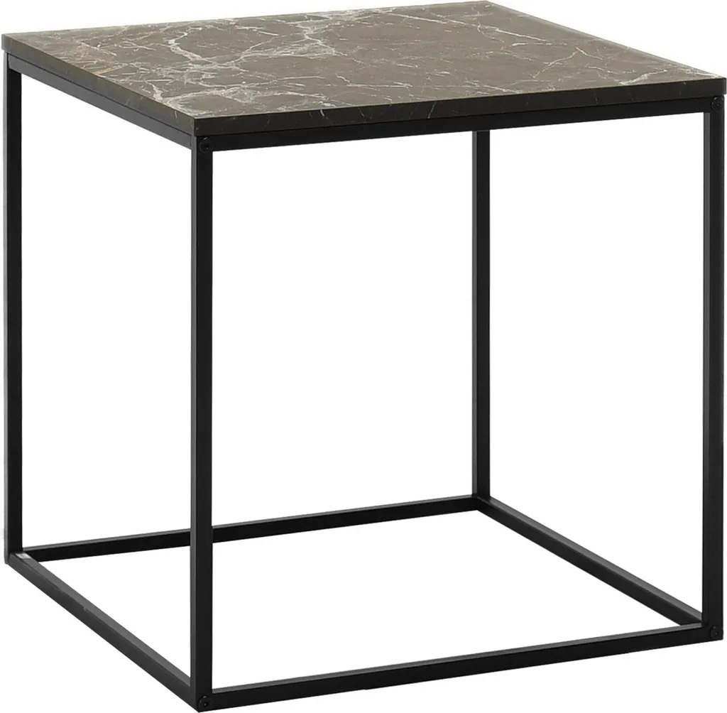 Tavolino da Caffè Nero 50x50 Skye Decor Shp-950-Qq-1 Montaggio Facile