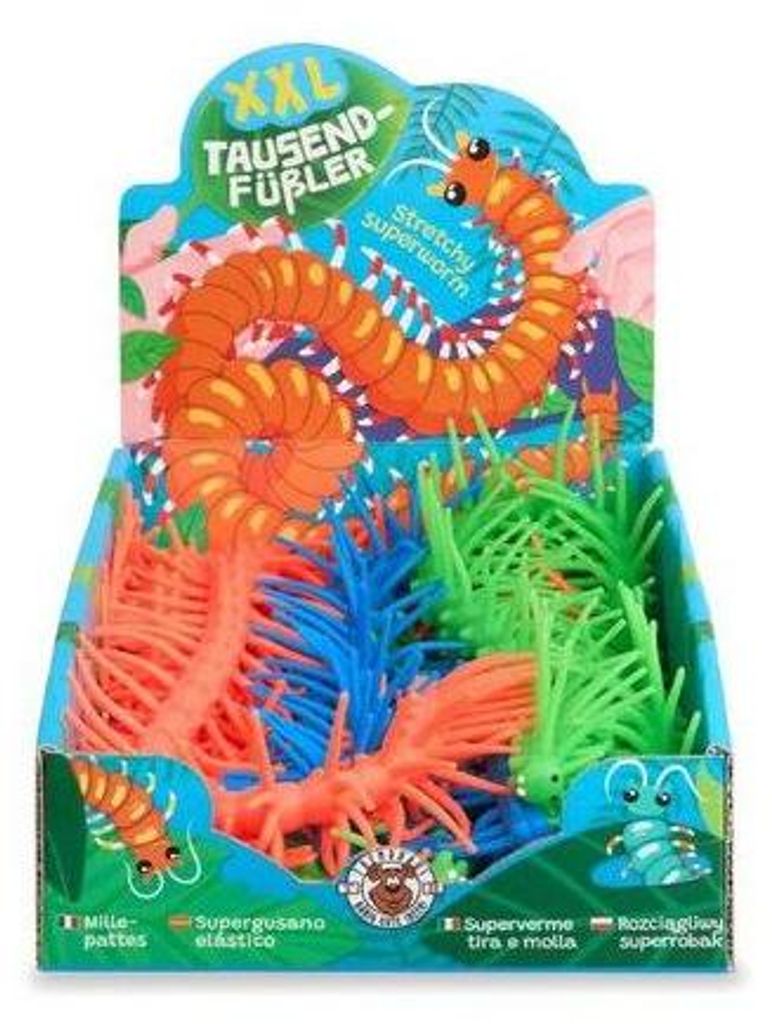 Trendhaus XXL Mille-pattes stretchy 50cm 3f.sort. Image du produit 