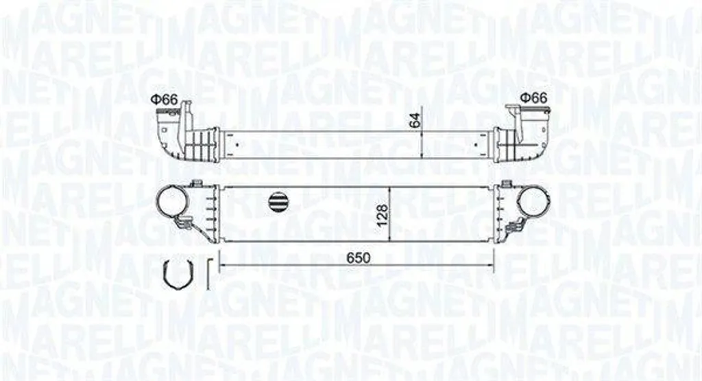 Intercooler Magneti Marelli à haute efficacité pour Mercedes W203 C