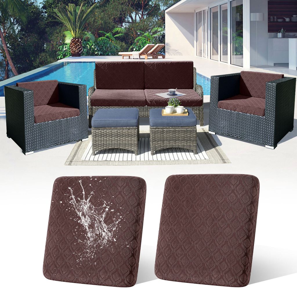 2 Stück Outdoor Kissen Wetterfest Sofabezug Wasserdicht Sofa Sitzkissenbezug Outdoor Sofa Überzug Bezüge Für Gartenpolster Sofa Cushion Cover S...