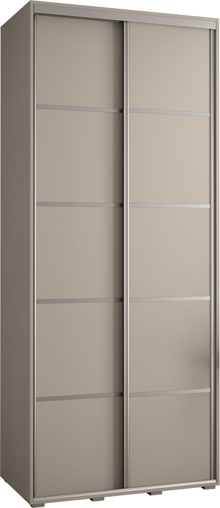 Kryspol Dakota 4 Schrank, zwei Türen - 235,2x120x45cm - Kaschmir Silber