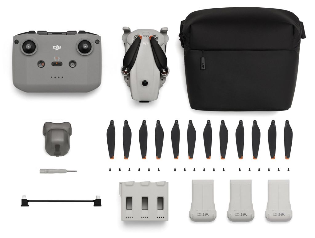 DJI Lito 1 Fly More Combo (DJI RC-N3), Drohne mit 4K Kamera Grey
