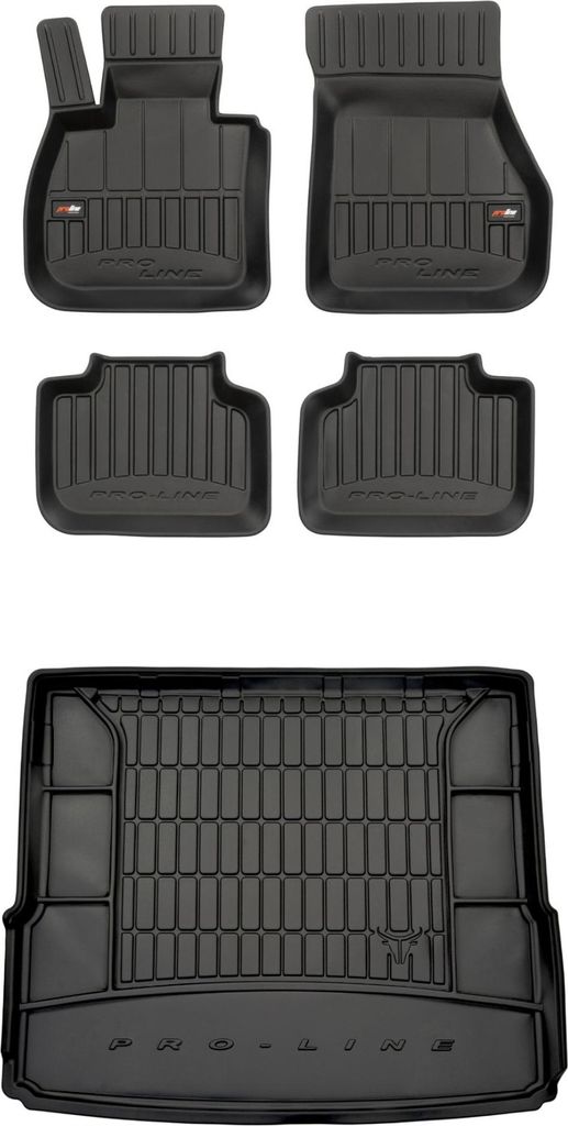 FROGUM Gummimatten Auto Fußmatten + Kofferraummatte für BMW X1 F48 2015-2022