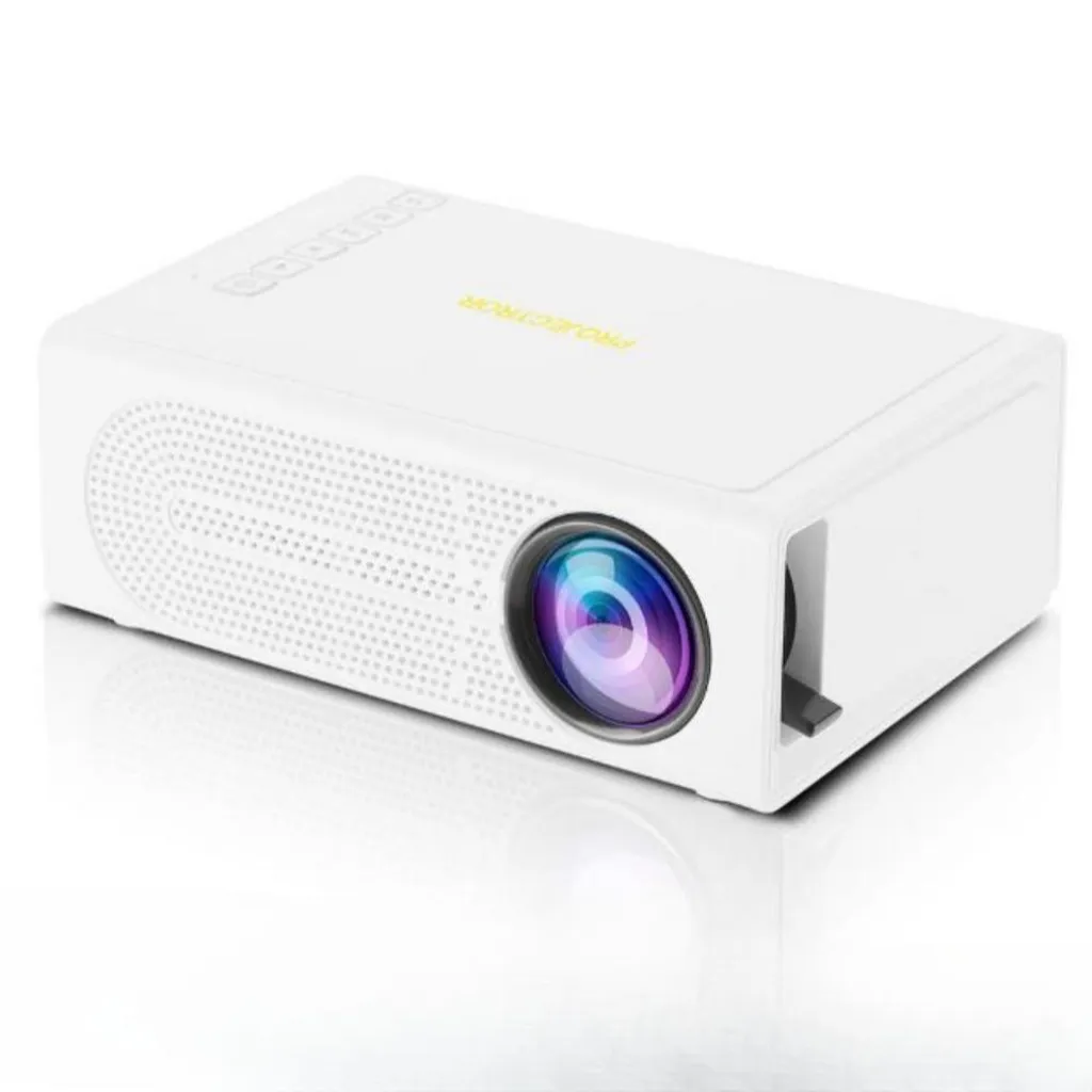 Mini Proiettore AIORBER Bianco: 1080P Supportato e Speaker Hi-Fi
