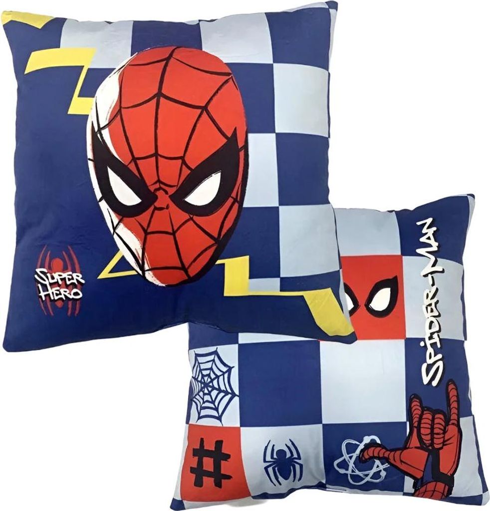 Marvel Spiderman Velours Kissen Dekokissen Cushion 40x40 cm