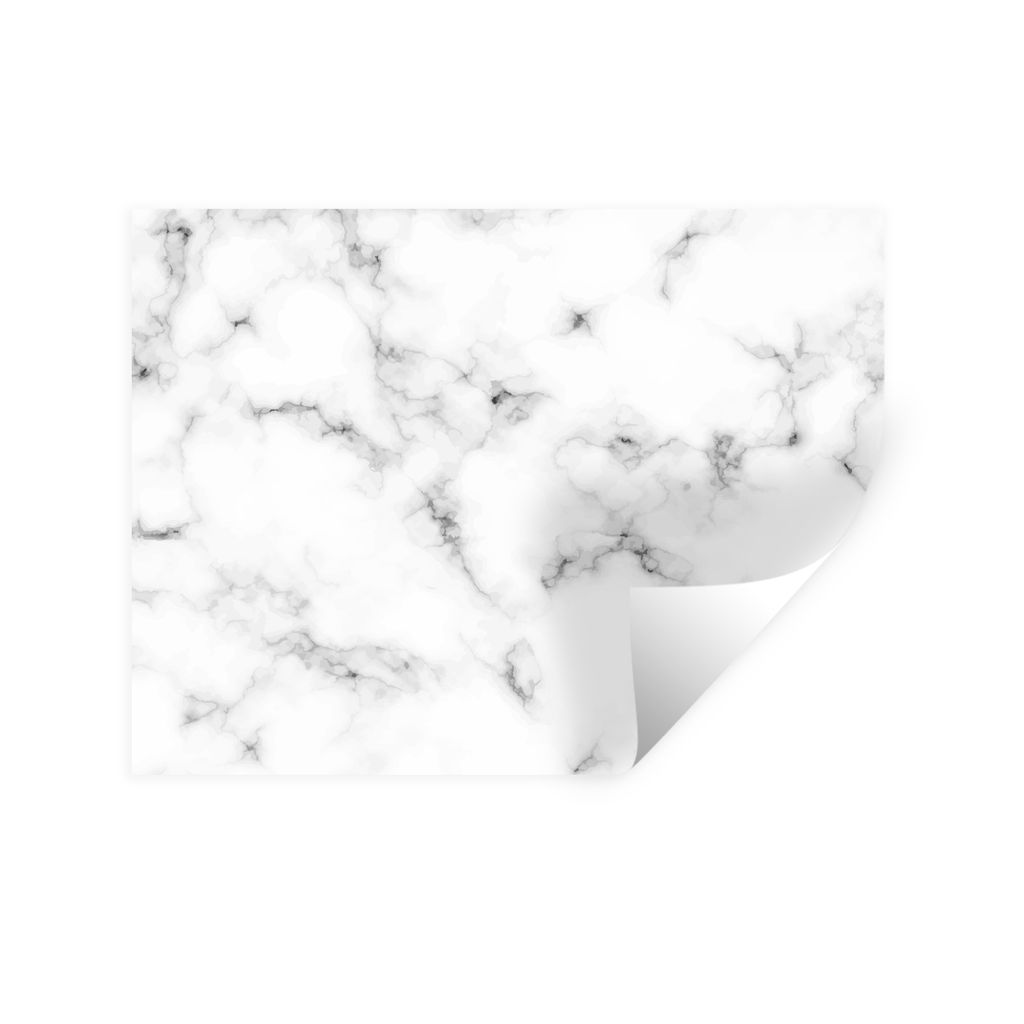 MuchoWow Wandtattoo Wandsticker Wandaufkleber Marmor - Textur - Grau - Schwarz 80x60 cm Selbstklebend und Repositionierbar - Faltenfrei
