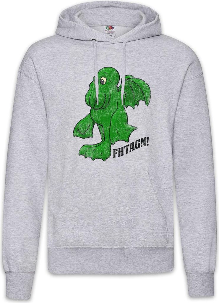 Urban Backwoods Cthulhu XI, Herren Hoodie, Farbe: Hellgrau, Größe: M