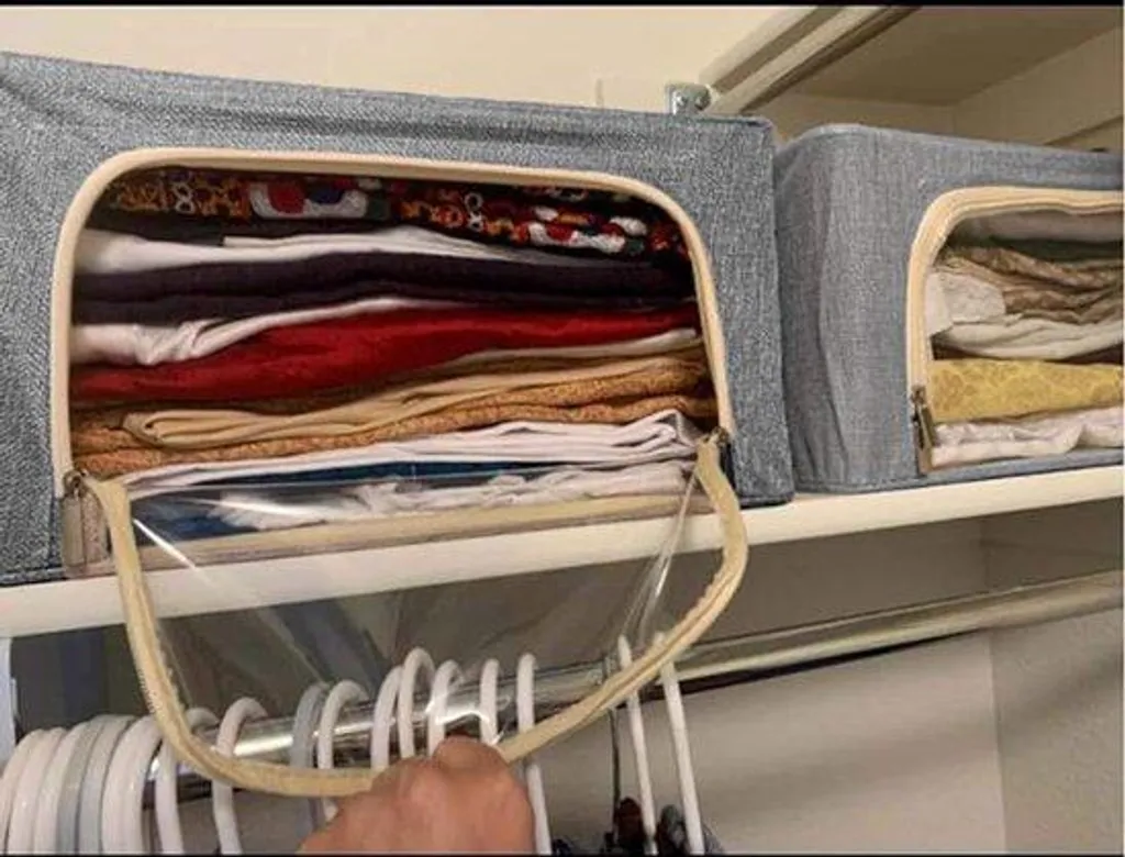 Organiseur pour armoire gain de place idéal pour trier vos vêtements