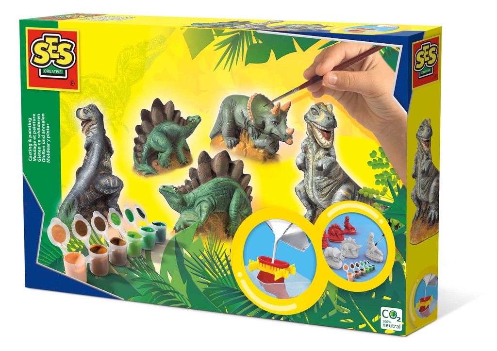 sadrový odliatok a maľovanie dinosaura Obrázok produktu 6