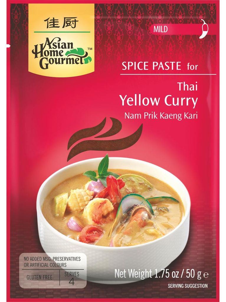 Asian Home Gourmet żółta pasta curry dla Tajów Nam Prik Zdjęcie produktu 
