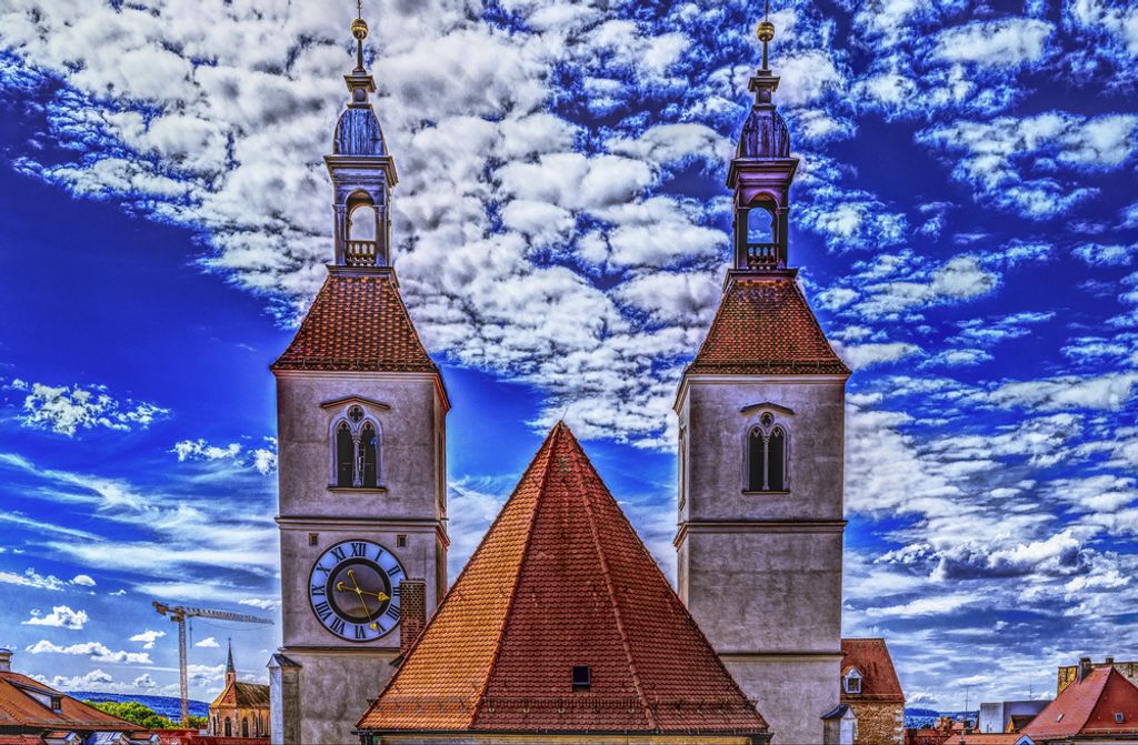 hansepuzzle 68316 - Kirchturm Puzzle, 500 Teile, Religion, 46,0 x 30,0cm mit hochwertiger Aufbewahrung, Kartonbox und wiederverschließbarem Beutel