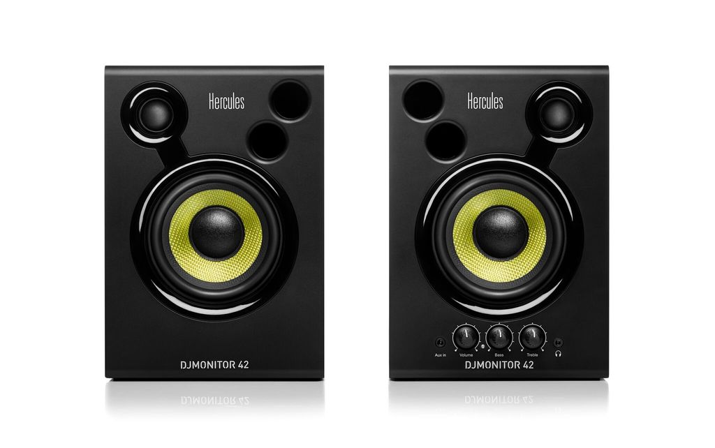 Hercules DJMonitor 42, 60 - 20000 Hz, 20 W, 80 W, 10,2 cm Zdjęcie produktu 