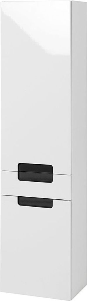 Midischrank Hängeschrank Seitenschrank Hängekommode Badezimmerschrank "Siena" (grau/Hochglanz)