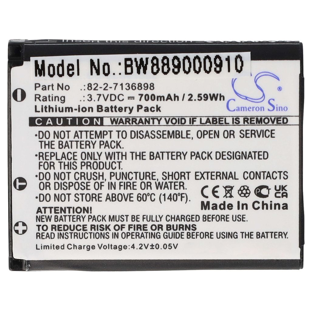 vhbw Akku kompatibel mit SteelSeries Arctis Nova Pro 61527, Pro Wireless Headset Kopfhörer (700 mAh, 3,7 V, Li-Ion)