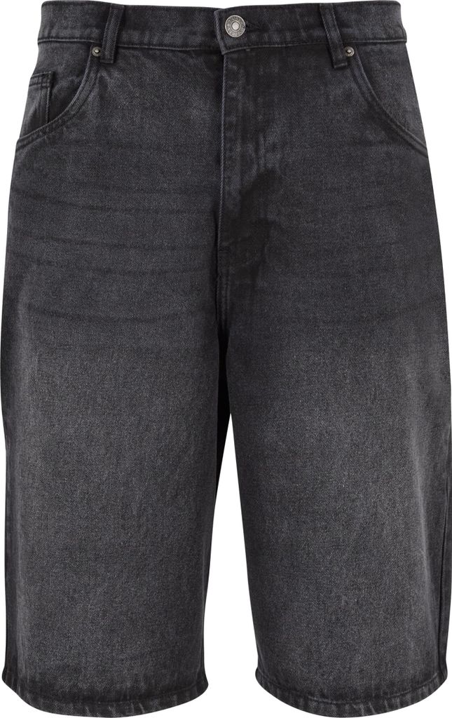 Urban Classics Heren jeans shorts Indall, zwart, maat 30 Productafbeelding 