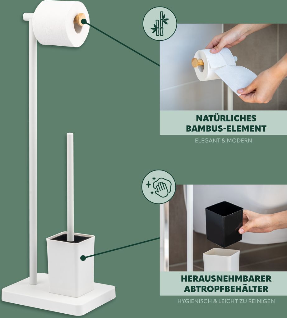 bremermann Stand-WC-Garnitur 2in1, WC-Bürste, Produktbild 5