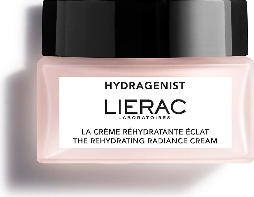 A product shot of a jar of Lierac Hydragenist The Rehydrating Radiance Cream.